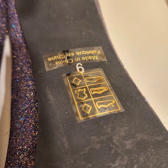 Jeffrey Campbell Purple Glitter Stiletto Pumps sz.9 Ret. $179 Worn once! - Picture 9 of 9